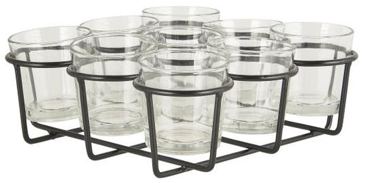 Holder m / 9 glass t/ telys