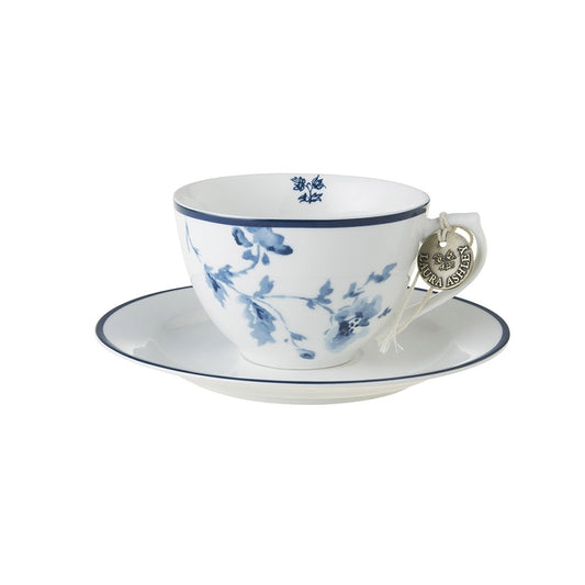 Laura Ashley  Cappuccino kopp/skål China Rose Porselen