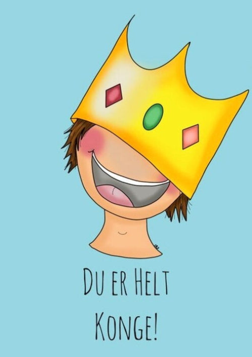 Lykketegning Konge - Kort blå