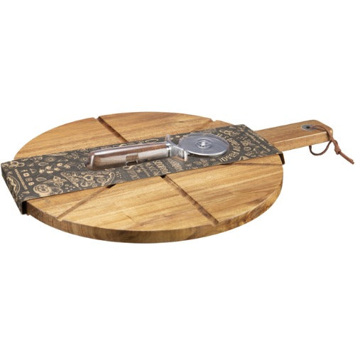 Pizzabrett og Pizzahjul Pavia i tre