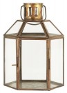 Sekskantet lanterne i glass og metall fra Ib Laursen. thumbnail