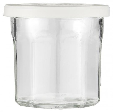 Marmeladeglass - syltetøy glass med mynte logo på lokket