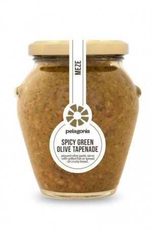 Spicy Green Olive Tapenade, Pelagonia