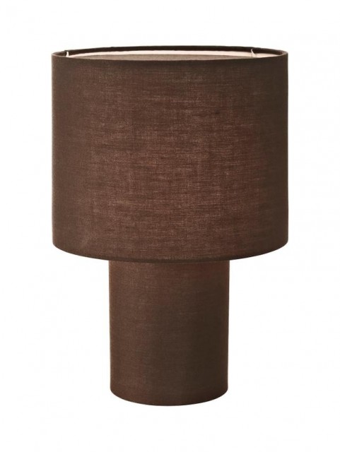 Leah brun bordlampe 20cm