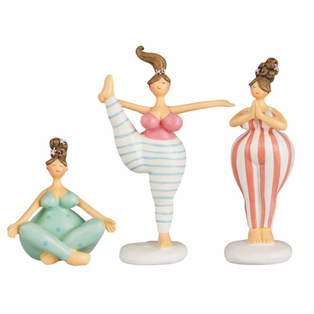 Damer i yoga positur pr. stk.
