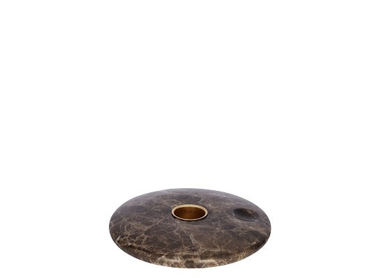 Chamber candle holder brown