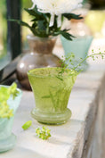 Load image into Gallery viewer, Vase munnblåst m / bobler grønn
