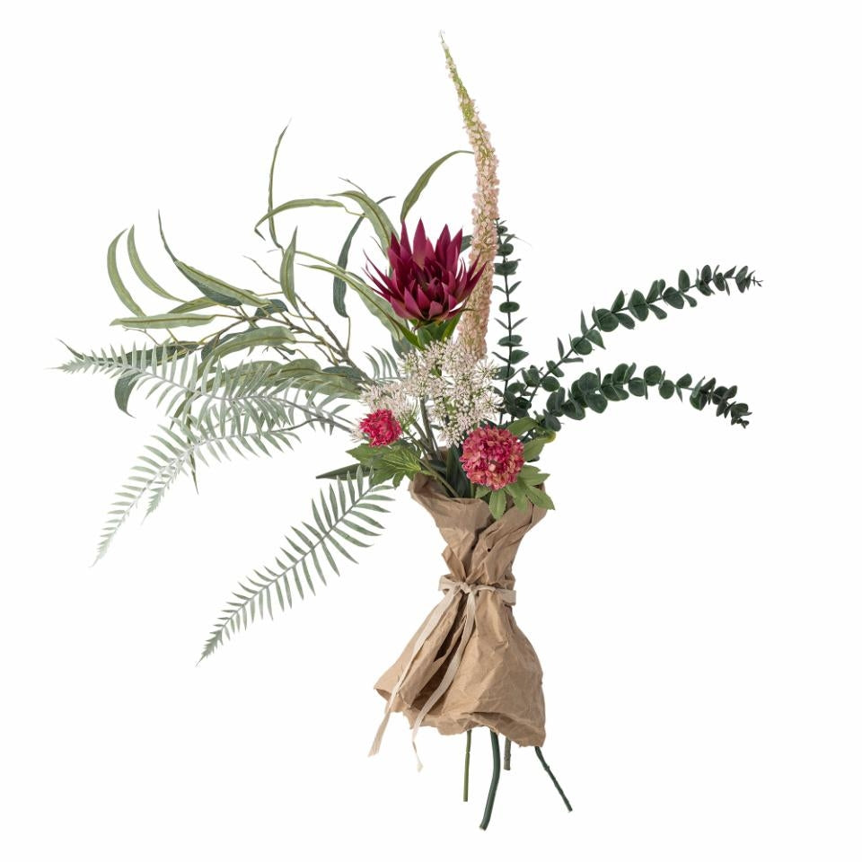 Crown Buket Rød, Kunstige Blomster