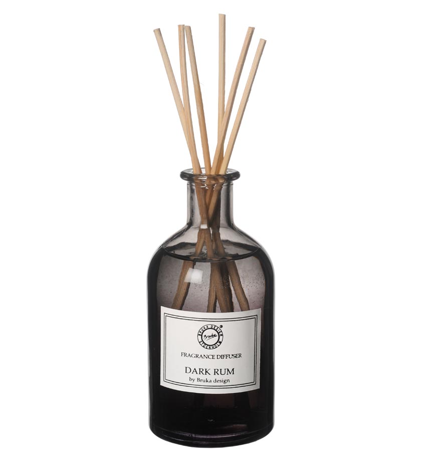 Bruka Design duftpinner dark rum sotet glass