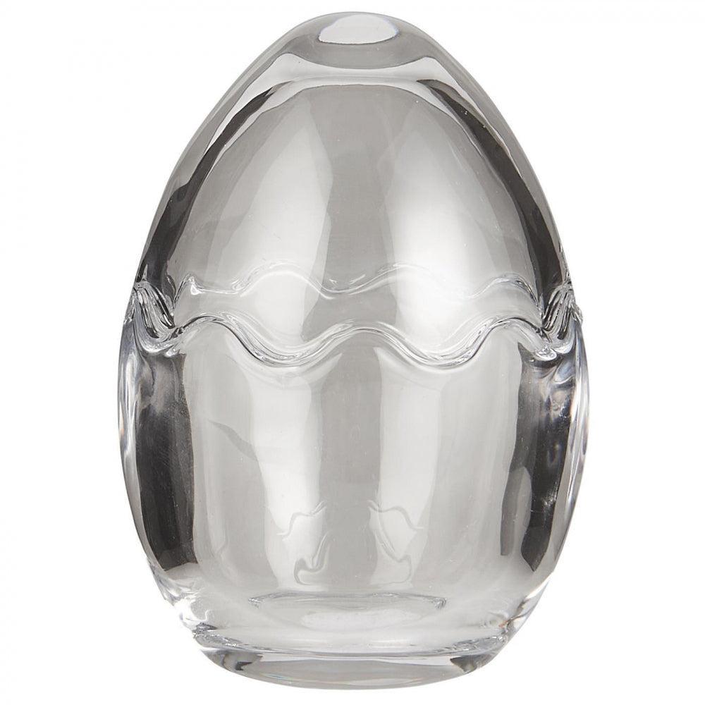 Todelt påskeegg klart glass
