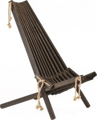 Eco Furn Chair Furu Sort treverk