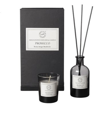 Bruka Design Duftlys & Duftpinner Prosecco Mini Gavesett Sort