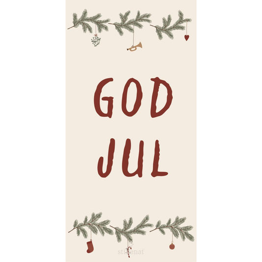 Serviett God Jul med juleranker 16 stk pr pk