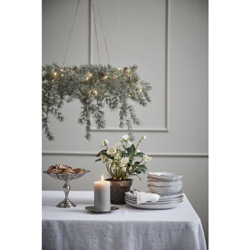 Krans Cedille ledlys grønn