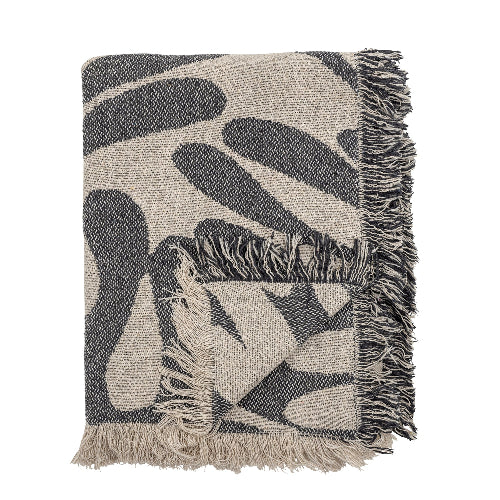 AlkPledd Blå Gjenvent Bomull L 160 x 130 cm
