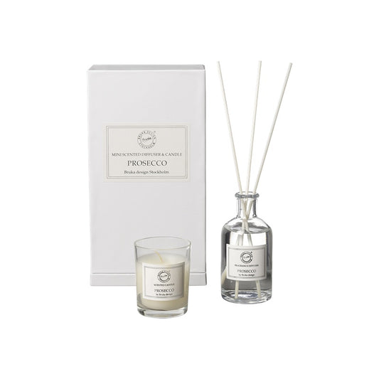 Bruka Design Duftlys & Duftpinner Prosecco Mini Gavesett Hvit