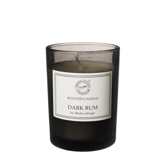 Bruka Design duftlys dark rum sotet glass