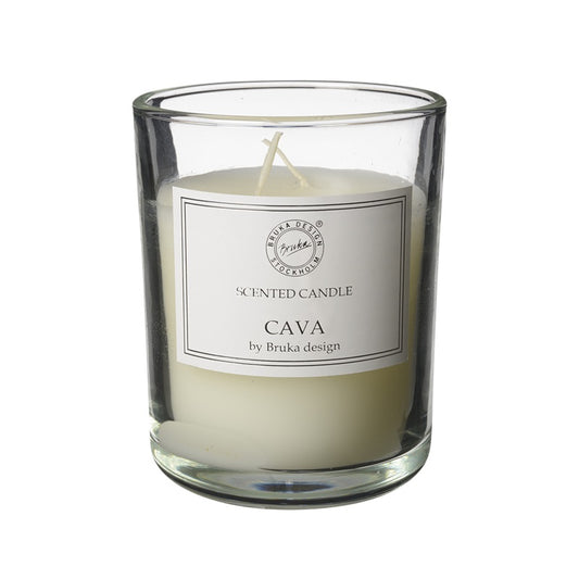 Bruka Design Duftlys Cava stor klart glass