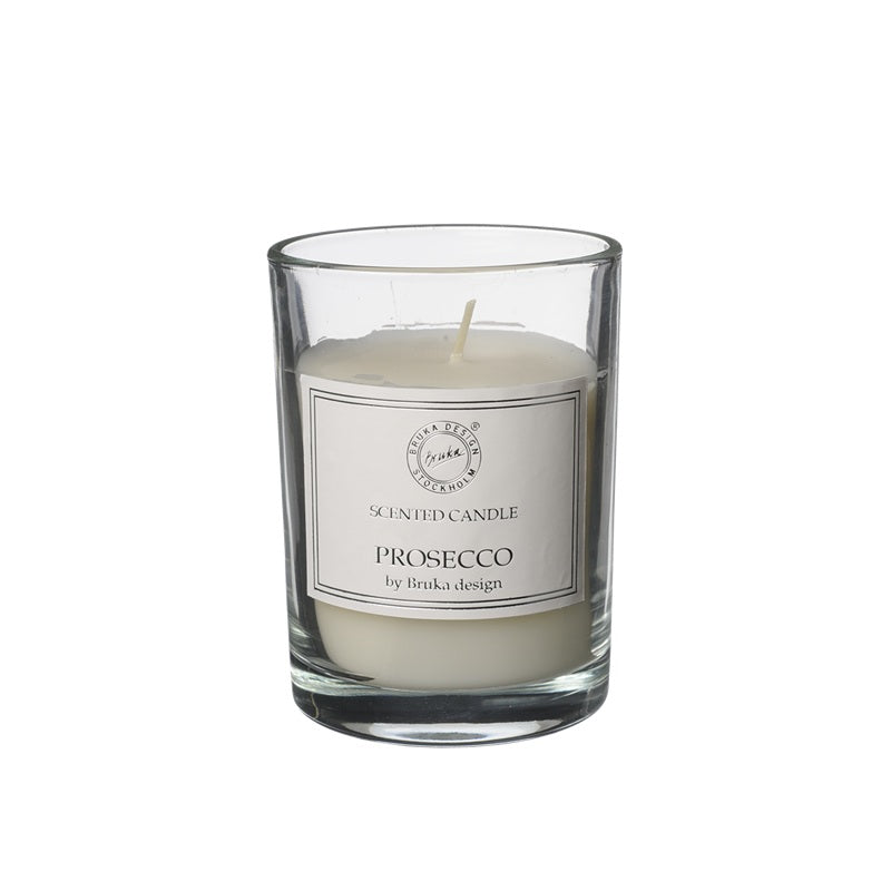 Bruka Design Duftlys Medium Prosecco klart glass