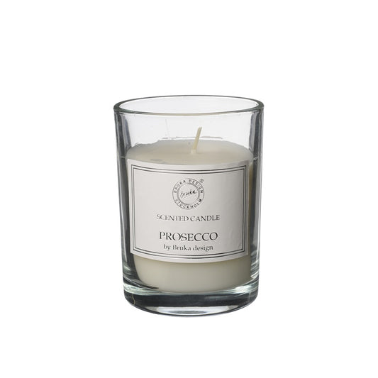Bruka Design Duftlys Medium Prosecco klart glass