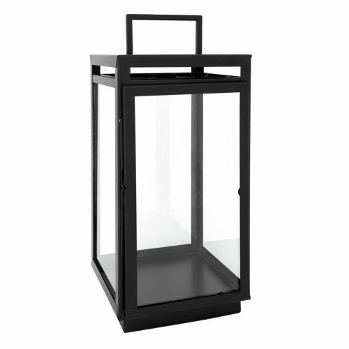 Carl - Lanterne Sort 30 x 30 x 60 cm Glass og Stål