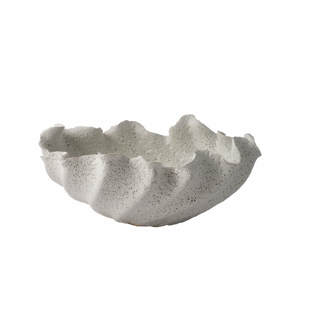Dekrasjonsbolle Hyelia blomst hvit 35 x 35 x 15 cm