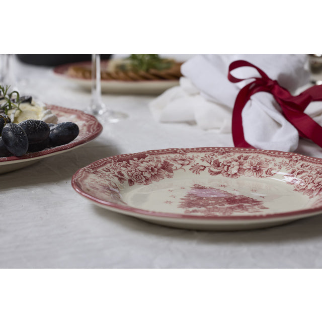 Diana Serveringsfat keramikk rød D30,9 cm