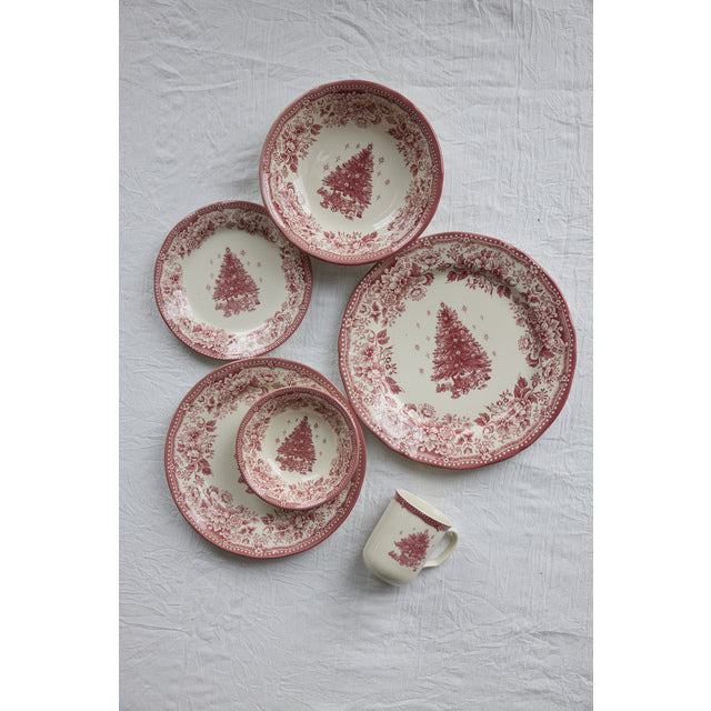 Diana Serveringsfat keramikk rød D30,9 cm