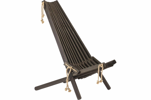 Eco Furn Chair Furu Sort treverk