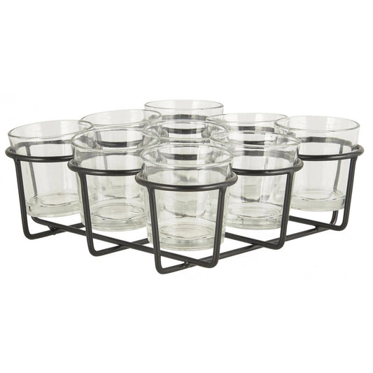 Holder m / 9 glass t/ telys