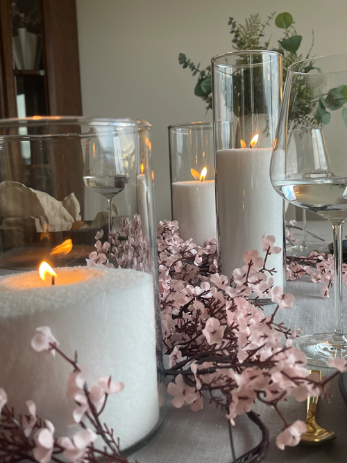 ILLUMINA Stearinlys Sand 750 g