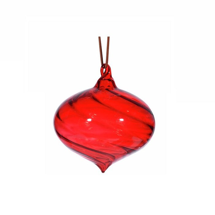 Julekule rød 3 ass D8 cm