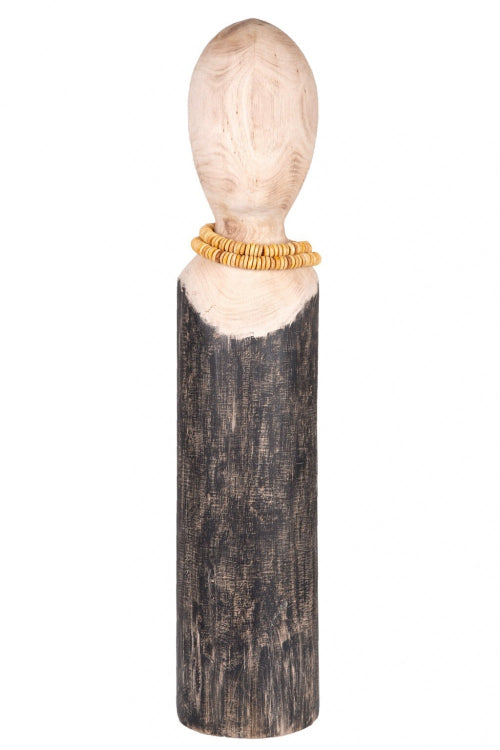 Kadama - Figur Natur, Sort 10, 5 x 11 x 51,5 cm Tre