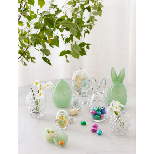 Kaninskål med lokk i glass