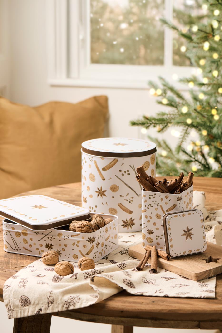 Kjøkkenhåndkle Jolly natur med brune kongler