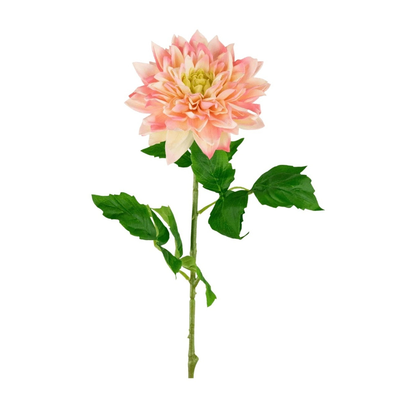 Kunstig Georgine Real Touch Gul / Rosa 70 cm