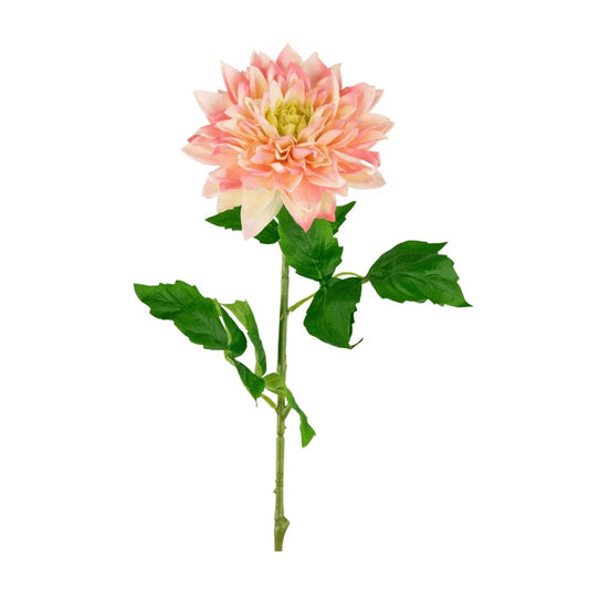 Kunstig Georgine Real Touch Gul / Rosa 70 cm