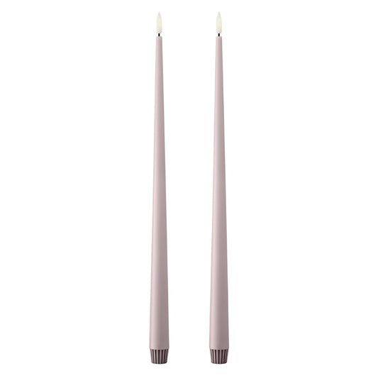 LED Stearinlys soft rose 2 stk