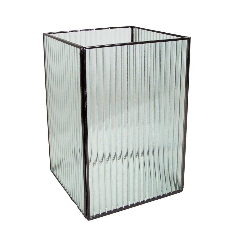Lanterne glass og sort metall