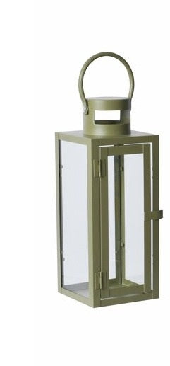 Lanterne olivengrønn 11 x 12,5 cm
