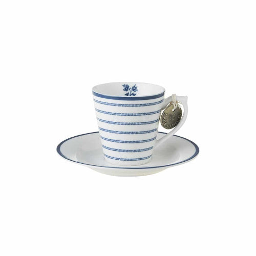 Laura Ashley  Espresso kopp/skål Candy Stripes Porselen
