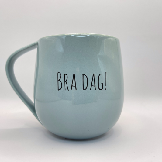 Lykketegning Krus Bra dag - lys blå
