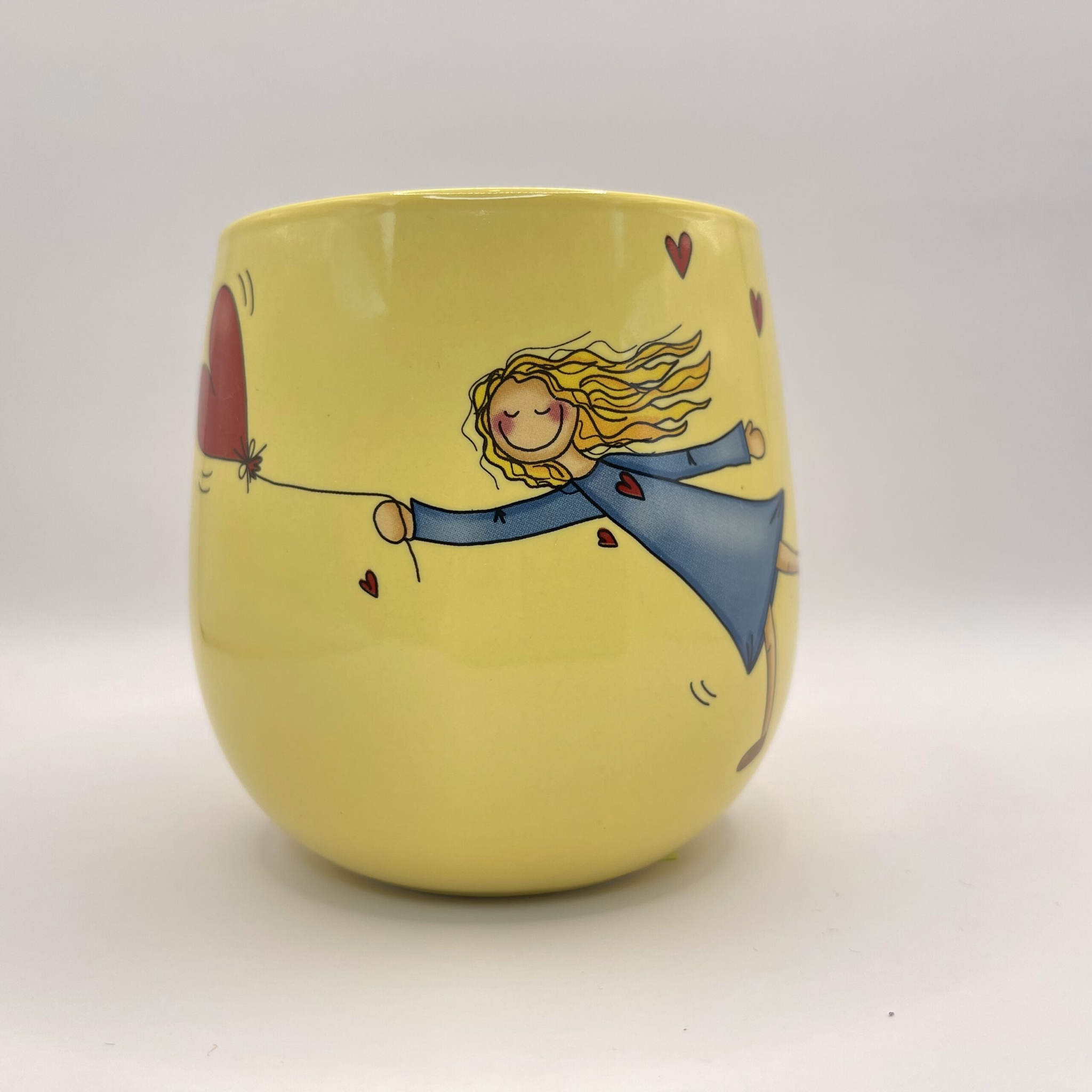 Lykketegning Krus Lytt - gul