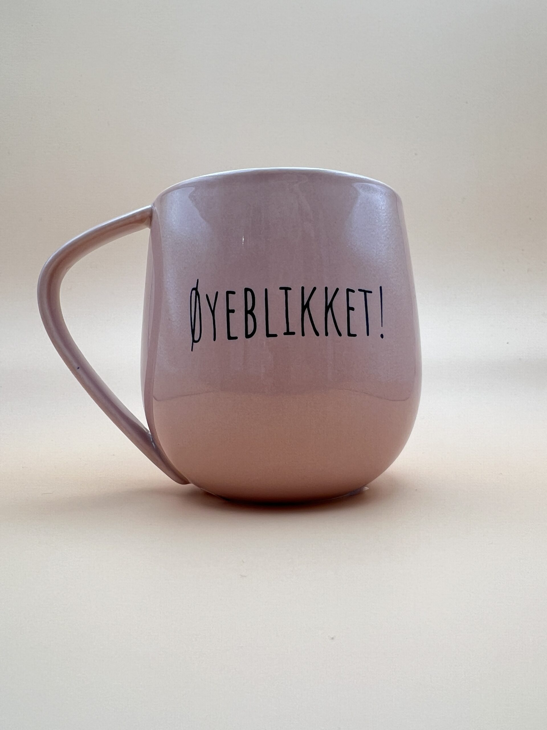 Lykketegning Krus Øyeblikket - støvrosa