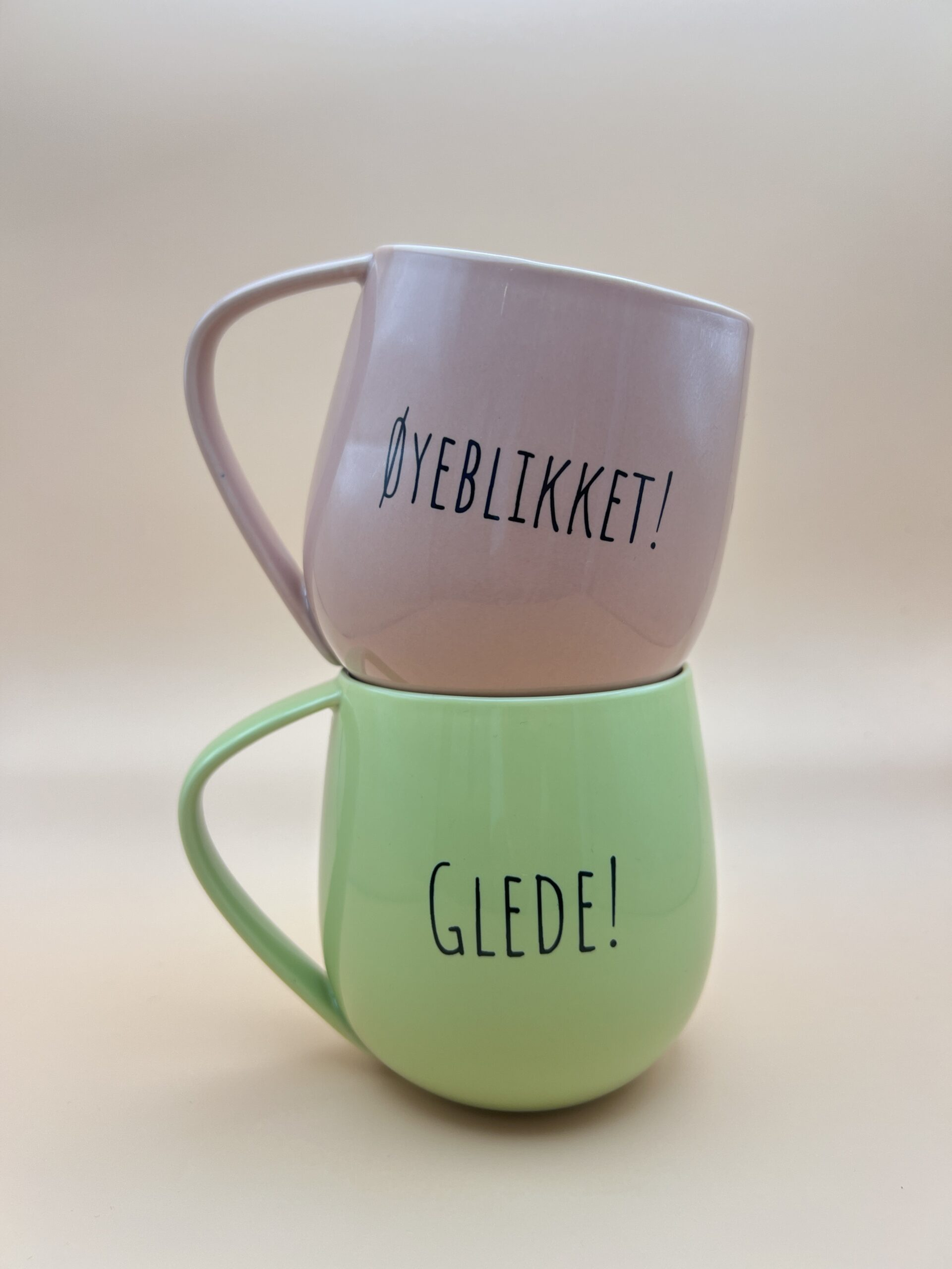 Lykketegning Krus Øyeblikket - støvrosa