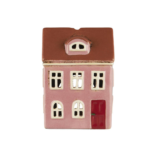 Lyshus Nyhavn Rosa med rød dør