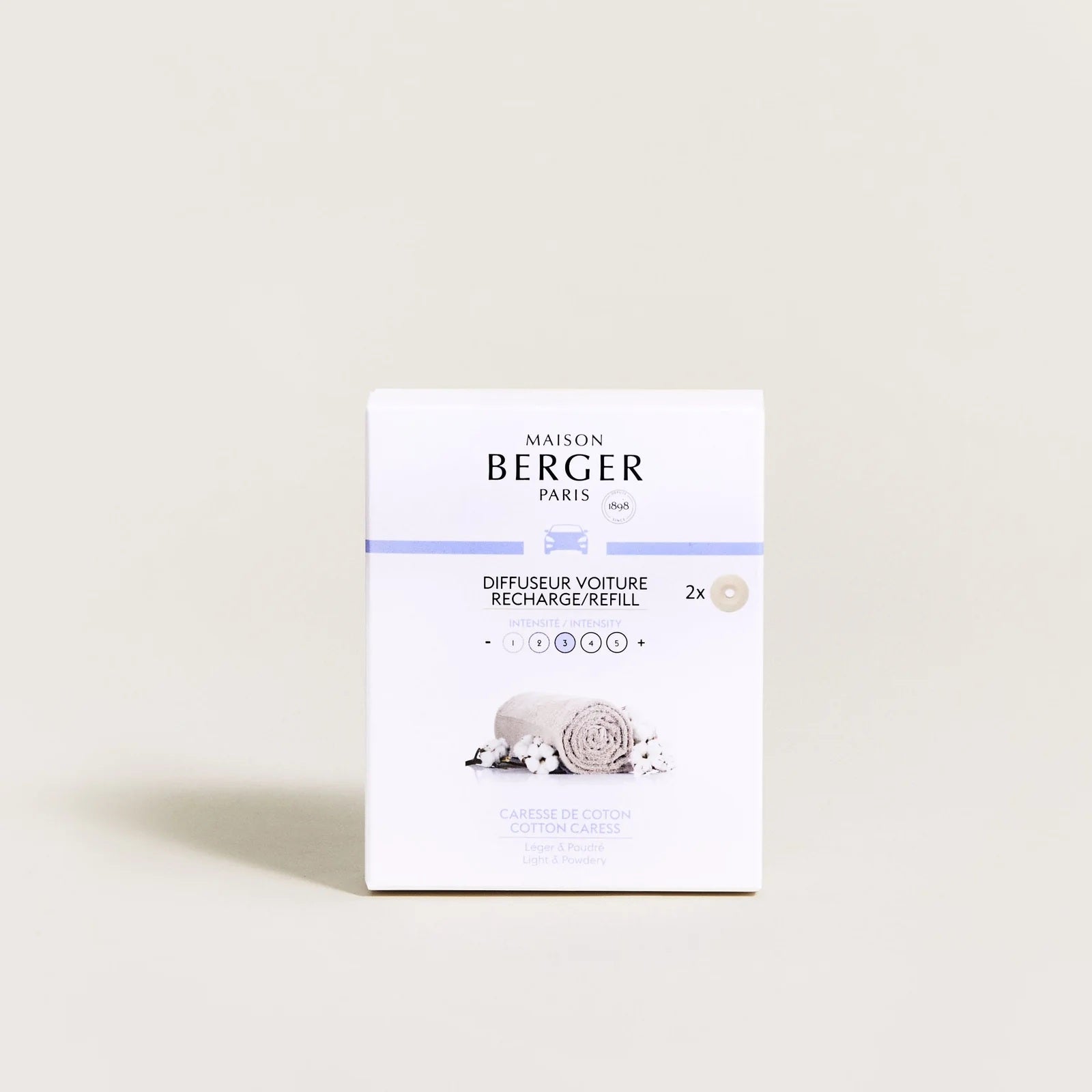 Maison Berger Bilduft Refill - Cotton Caress 2 stk