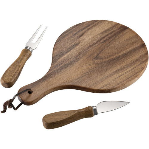 Ostesett Reggano i rustfritt stål og tre