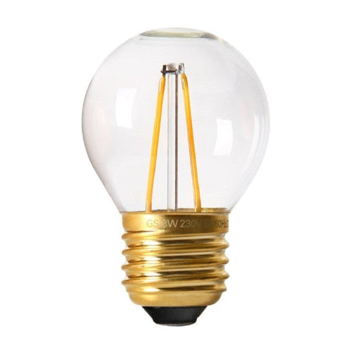 PRhome Vintage LED pære E27 2w klar