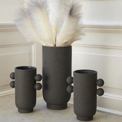 Sandy - Vase mørk grå keramik